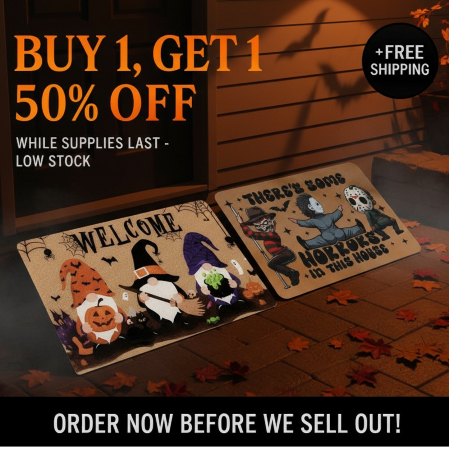 Funny Halloween Mat
