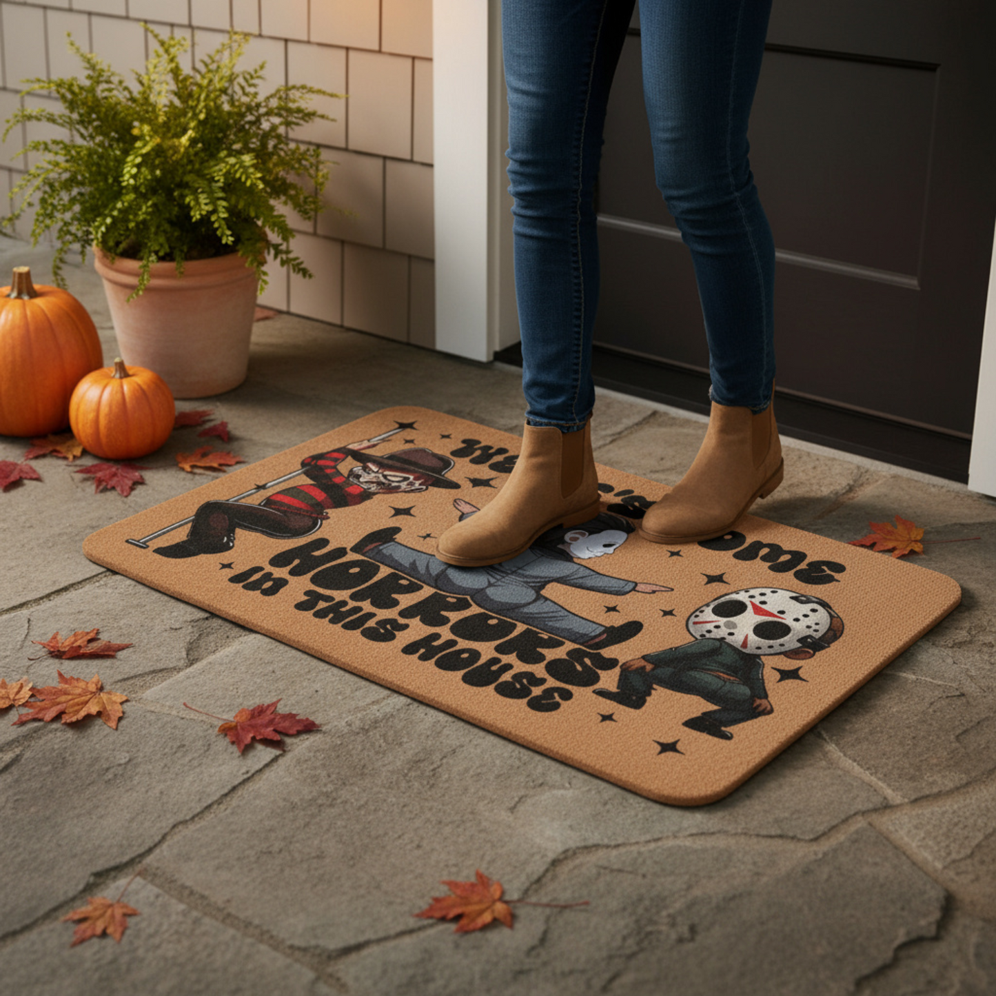 Funny Halloween Mat