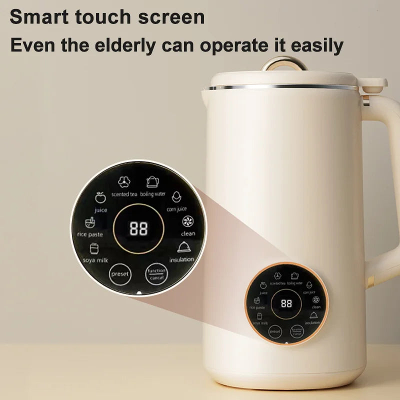 Intelligent Soybean Milk Machine Electric Soybean Filter-Free Soy Milk Maker Mixer Food Blender Maker Rice Paste Maker Kettle