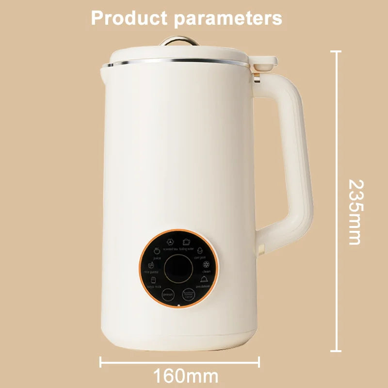 Intelligent Soybean Milk Machine Electric Soybean Filter-Free Soy Milk Maker Mixer Food Blender Maker Rice Paste Maker Kettle