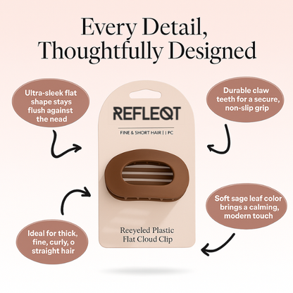 Refleqt™  Flat Claw Clips For Women (4 Clips)