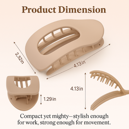 Refleqt™  Flat Claw Clips For Women (4 Clips)